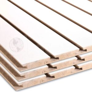 Melamina blanca sobre MDF | Ranurada | 18mm de espesor