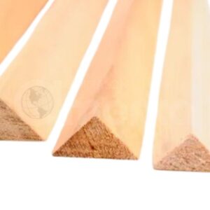 Listón chanfle de pino 1"x1"